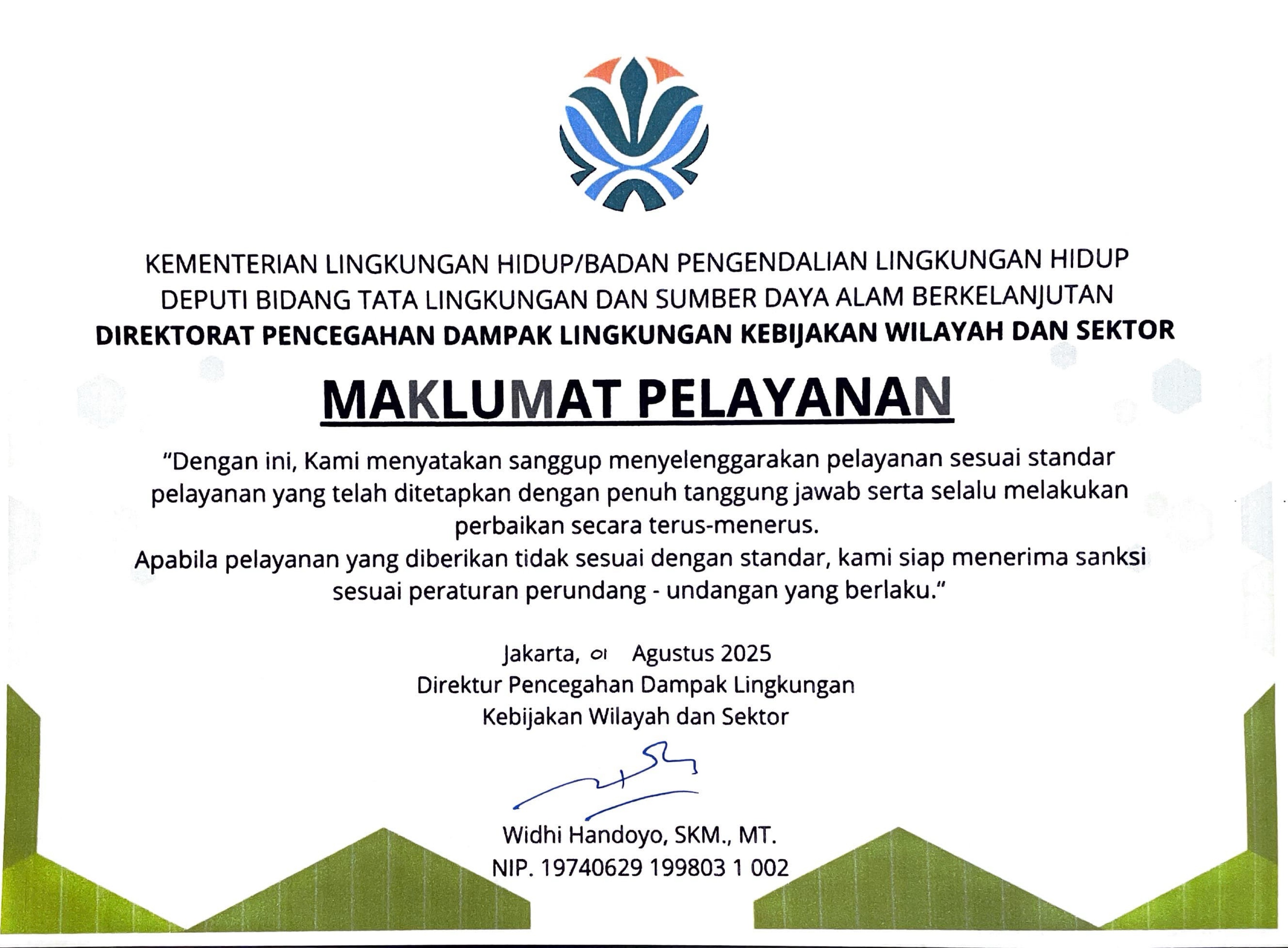 Maklumat Pelayanan 2025